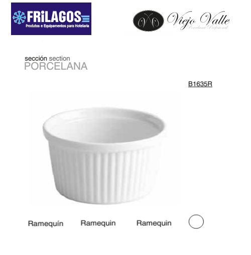 Pack De 6 Ramequim Porcelana 6X3Cm Viejo Valle              