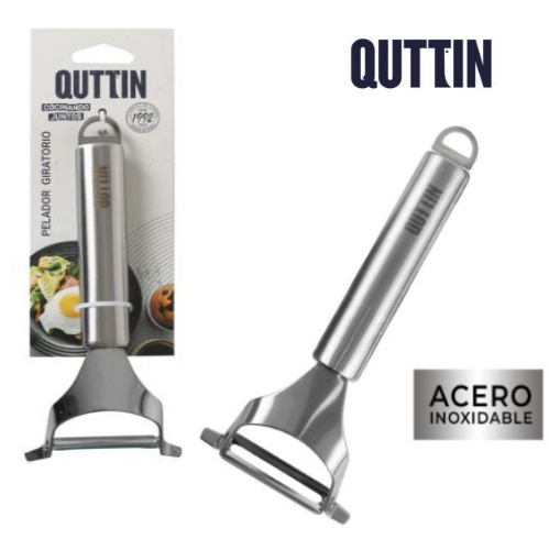 Descascador Giratorio  Inox 17Cm Quttin                     