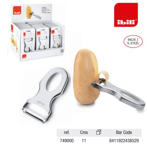 Descascador De Batata Inox 11Cm Ibili                       