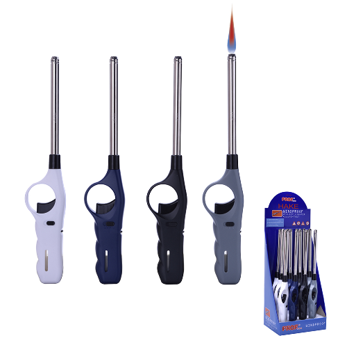 Isqueiro C/Chama Resistente Ao Vento Recarregavel 27,5X5X2Cm