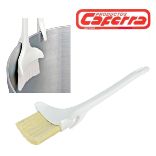 Pincel Pastelaria Concavo C/Suporte Lat. Cerda Nat. 6X24,5Cm
