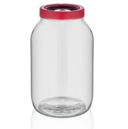 Frasco De Vidro Com Tampa 5 Lt                              