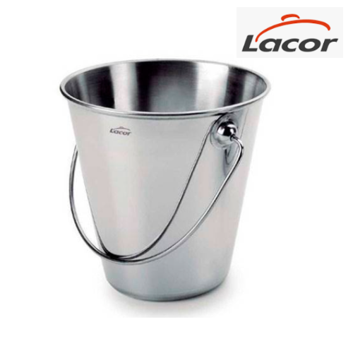 Balde Inox C/Asa 12/8X12Cm Lacor                            