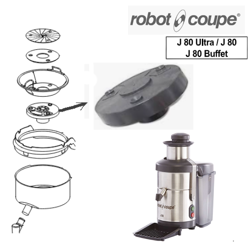 Eixo Central De Suporte Cesto J80/J100 Robot Coupe          