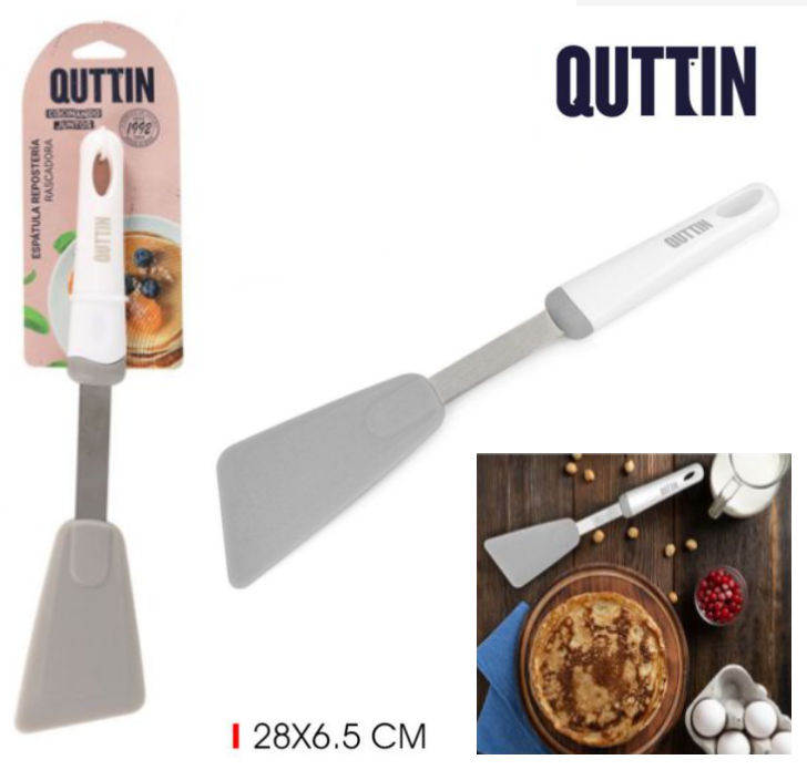 Espatula Rascadora Pastelaria  Pp/Inox  6,5X28Cm  Quttn     
