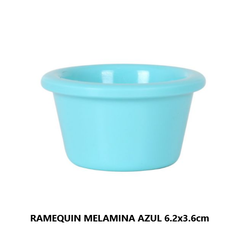 Ramequin Melamina Azul 6.2X3.6Cm Unid, Viejo Valle          