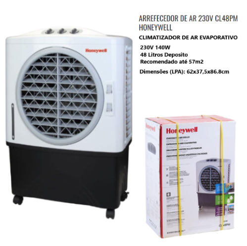 Climatizador De Ar Evaporativo 230V Cl48Pm Honeywell        