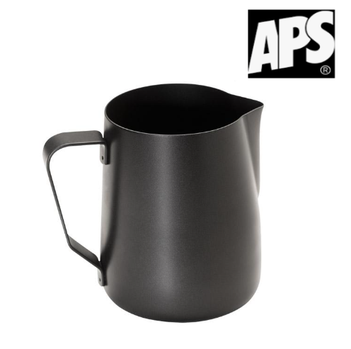 Leiteira Inox Cor Preto 0,35Lt 8X10Cm Aps                   