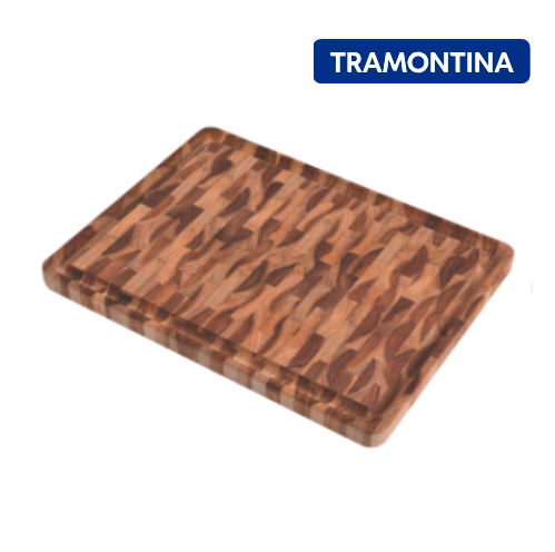 Tabua Churrasco Madeira Invertida Teca 45X34X3Cm Tramontina 