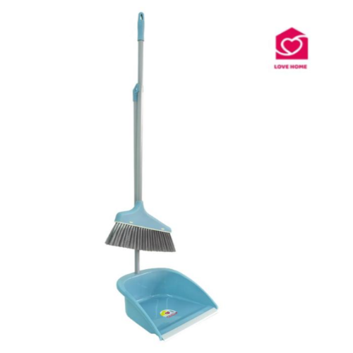 Vassoura E Pá C/Cabo Azul E Cinza 8046                      
