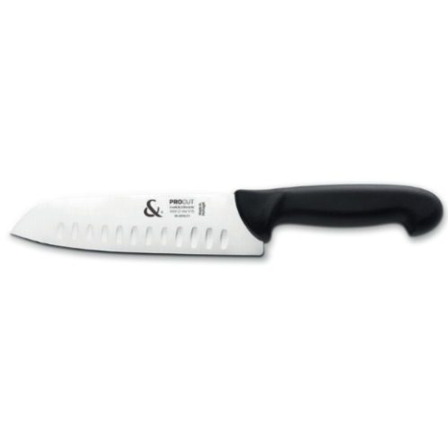 Faca Santoku C/Alveolos 18 Cm Preto Procut C&amp;L              