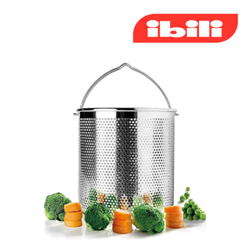 Cesto Inox Perfurado C/Asa Para Panela 14X16Cm Ibili        