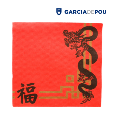 Guardanapo Ecolabel China Vermelho 40X40Cm 50 Unid          