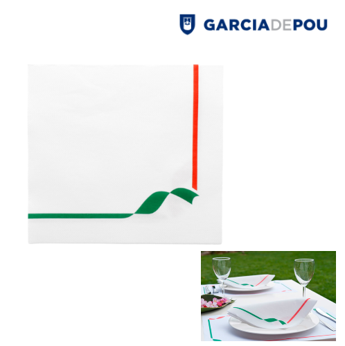 Guardanapo Trattoria 40X40Cm Branco 50 Unid.                