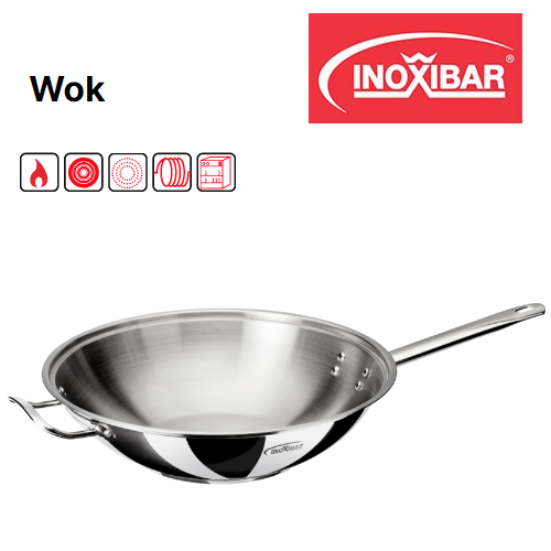 Wok Inox Todo O Calor 30Cm Altura-8,5Cm Inoxibar            