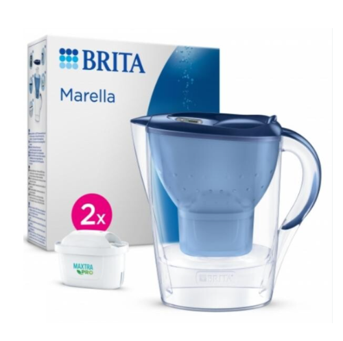 Jarro 1051131 Marella Azul 2,4Lt C/2 Filtros Maxtra Brita   