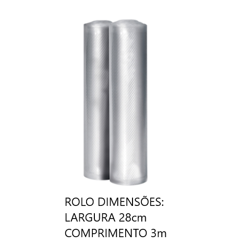Pack De 2 Rolos Maq. Vacuo Grofados 28Cm X 3Mts             