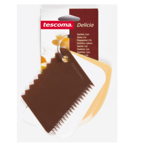 Conjunto De 3 Espátulas Delícias Tescoma                    