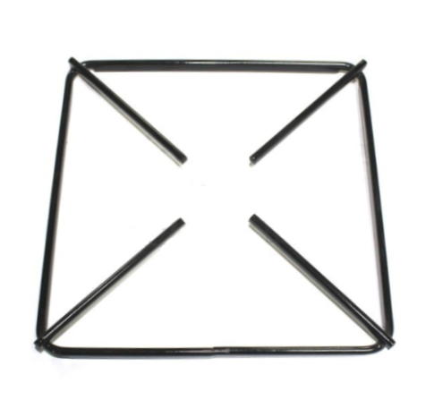 Grelha Redução Quadrada P/Fogão 21X21Cm Esmaltada Preto     