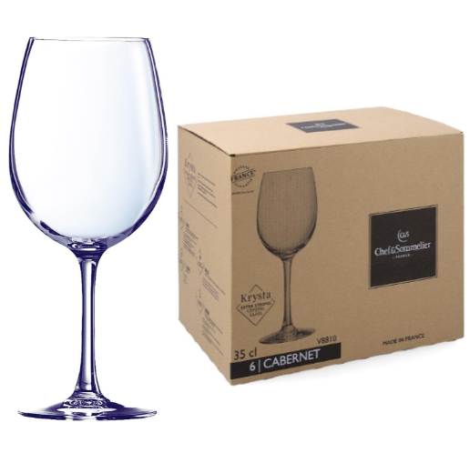 Caixa 6 Çalices  35Cl  Tulip  Cabernet Chef &amp; Sommelier     
