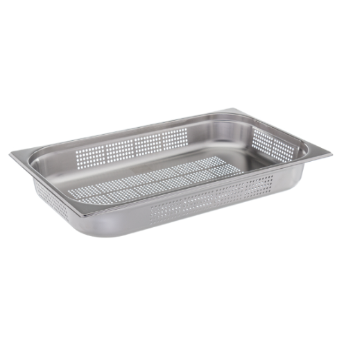 Conteiner Inox 304  Gn 1/1 X65Mm Perfurado                  