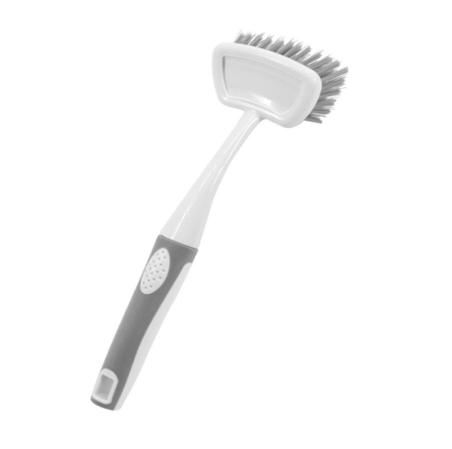 Escova Para Louça Com Cabo Branco E Cinza 26Cm              