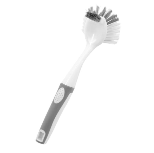 Escova Para Louça Com Cabo Branco E Cinza 28Cm              
