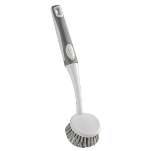 Escova Para Louça Com Cabo Branco E Cinza 27Cm              