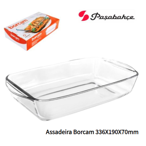 Assadeira Vidro Borcam 336X190X70Mm 10345 Pasabahace        