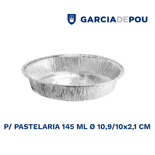 Forma P/Pastelaria 145Ml Ø 10,5/10X2,1Cm Aluminio 100 Unid. 