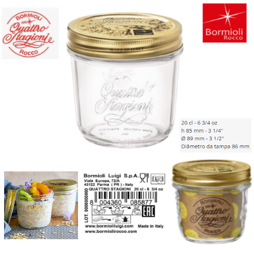 Pote Quattro Stagioni 20Cl 85X89Mm Bormioli Rocco           