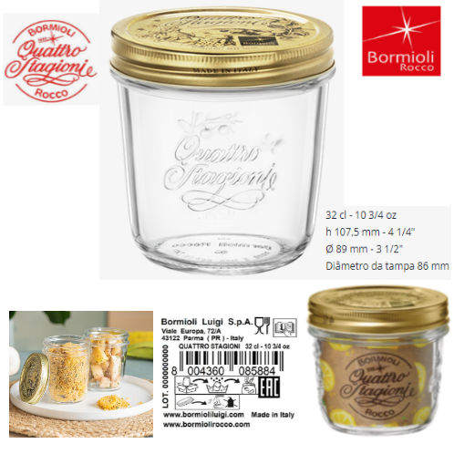 Pote Quattro Stagioni 32Cl 89X107,5Mm Bormioli Rocco        