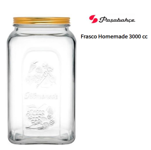 Fasco Vidro 13X13X25Cm Homemade 3000 Cc  Pasabahce          