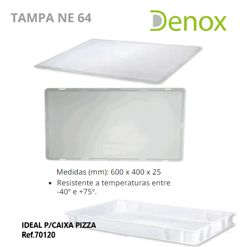 Tampa Branca Ne 64  600X400X25Mm Denox                      