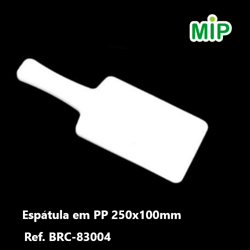 Espatula Em Polipropileno Branca 25X10Cm                    