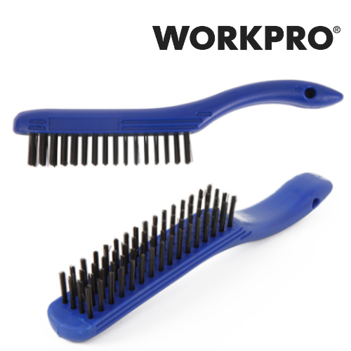 Escova De Aço Carbono 4X16Cm Cabo Plástico Workpro          