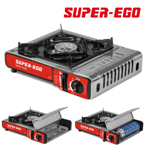 Fogão Portatil Gás 1 Queimador 2200W 36X32X12Cm Super-Ego   