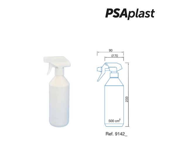 Frasco Com Pistola Pulverizadora 500Cm3                     