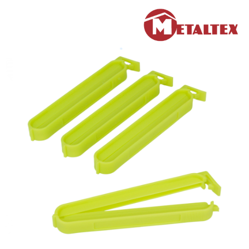Jogo De 4 Molas Fecha Sacos Pequenas 10Cm Metaltex          