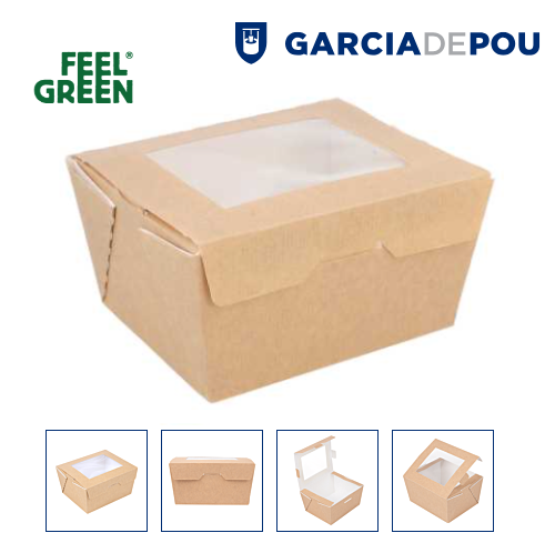 Caixa C/Janela Thepack 780Ml 11,2X9X6,4Cm 50 Unid.          