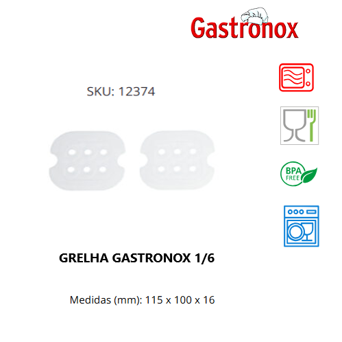 Grelha Perfurada Para Caixa Hermetica 1/6 Denox             