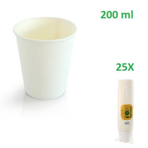 Copo De Papel 200Ml 25Unid.                                 