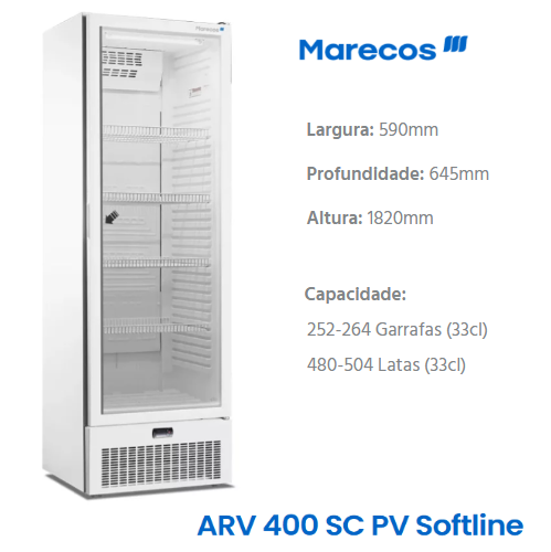 Armario Expositor +1/+8ºc Arv 400 Sc Pv Softline Dig Olitrem