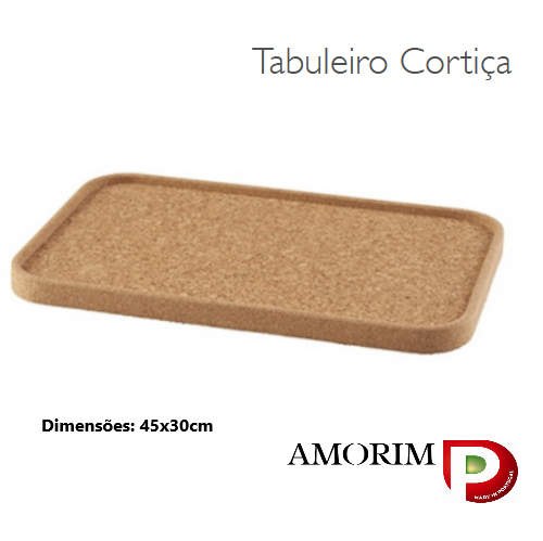 Tabuleiro De Cortiça 45X30Cm                                