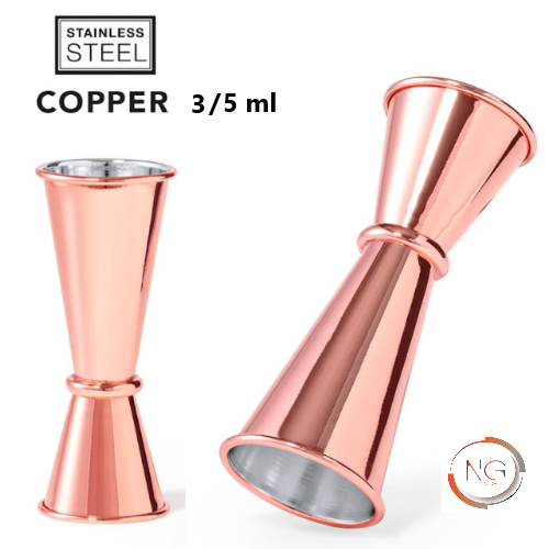 Medidor Bebidas 3/5Ml Inox Revestido A Cobre 110X40Mm       