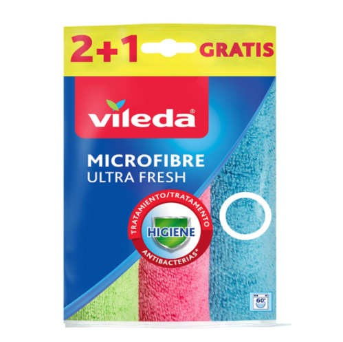 Pano De Microfibras Ultrafresh 2+1 167602 Vileda            