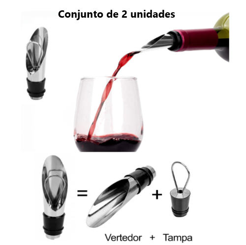 Conjunto De 2 Vertedores Anti-Pingo C/Rolha                 