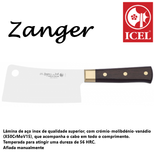 Cutelo 15Cm Inox (X50Crmov15) Zanger Icel                   