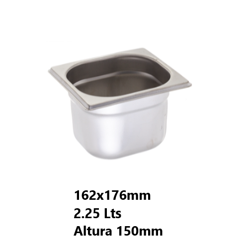 Conteiner Gn 1/6X150Mm 2.25 Lt Inox 304                     