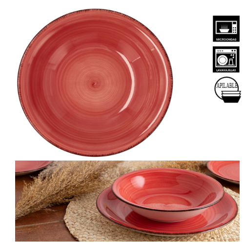 Prato Sopa 21,5Cm Coral Vita Qd                             